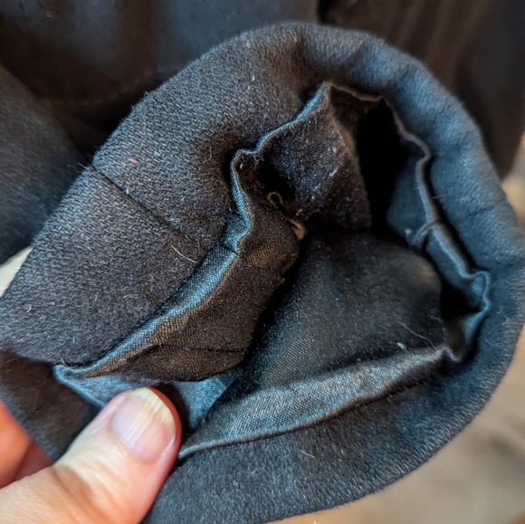 Pennington's sz2X black wool blend mid length button coat VGUC - Picture 6 of 10